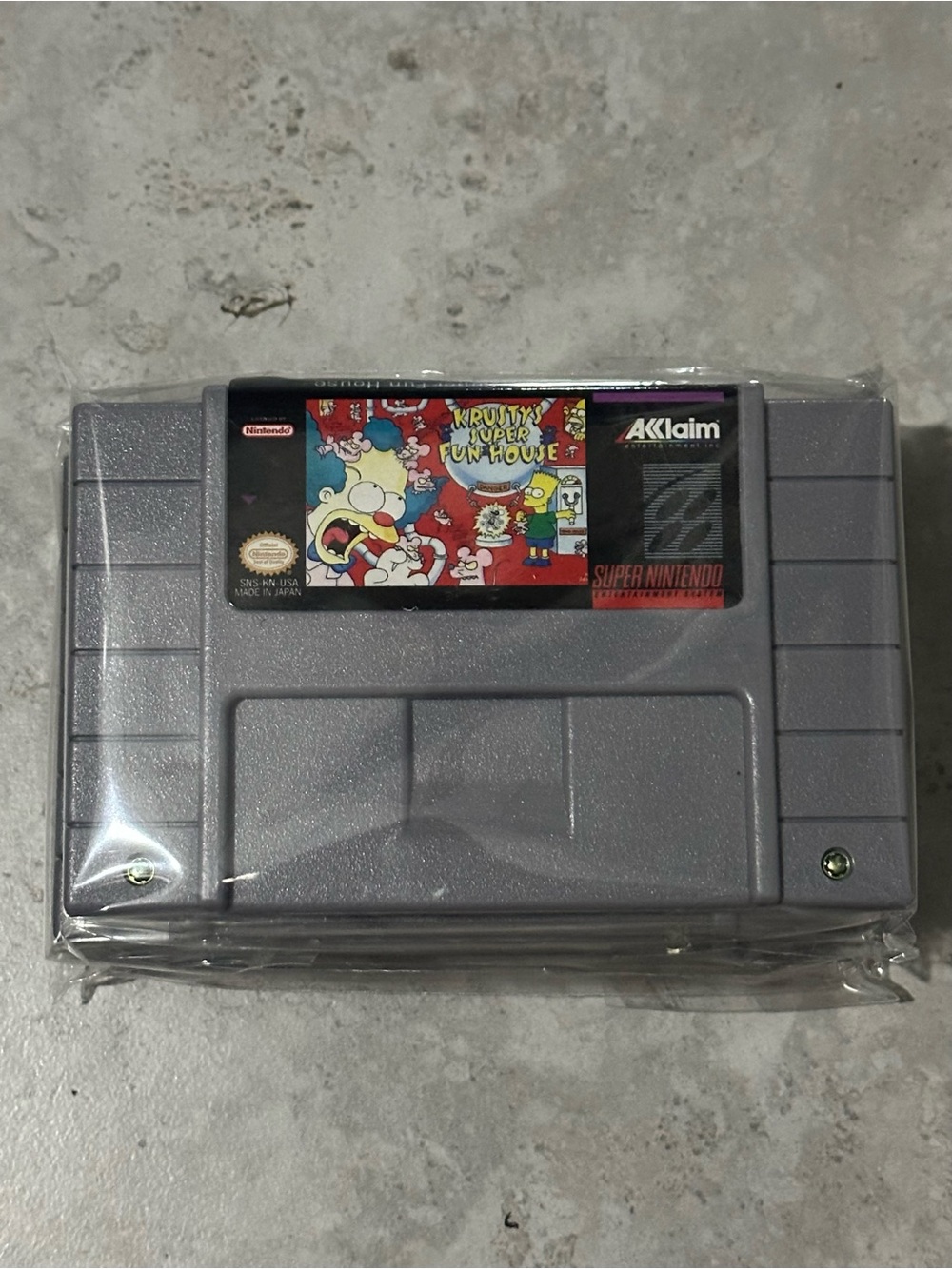 Super Nintendo- The Simpsons Krusty Super Fun House